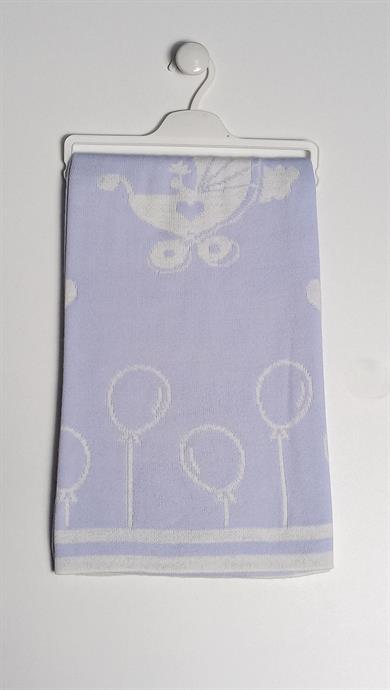 Bebek Triko Battaniye Balon Desenli 85x95cm 