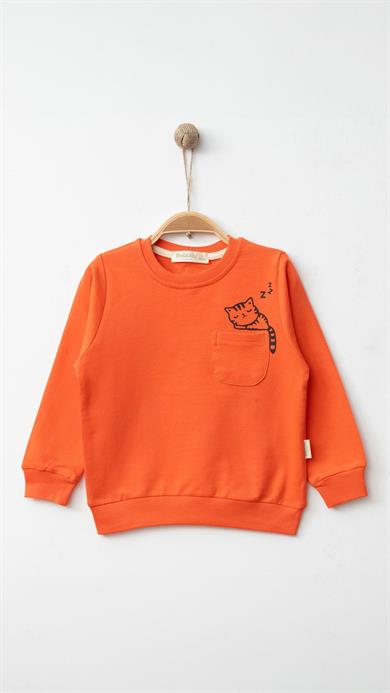 Çocuk Sweat Eşofman Takım Mercan 1-6 Yaş