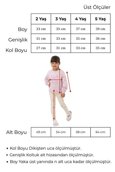Kız Çocuk Sweat Tayt Takım Lovely 2-5 Yaş