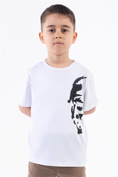 Türk Bayraklı Atatürk Baskılı T-shirt (3 Adet Fiyatı) 4-14 Yaş Kız-Erkek