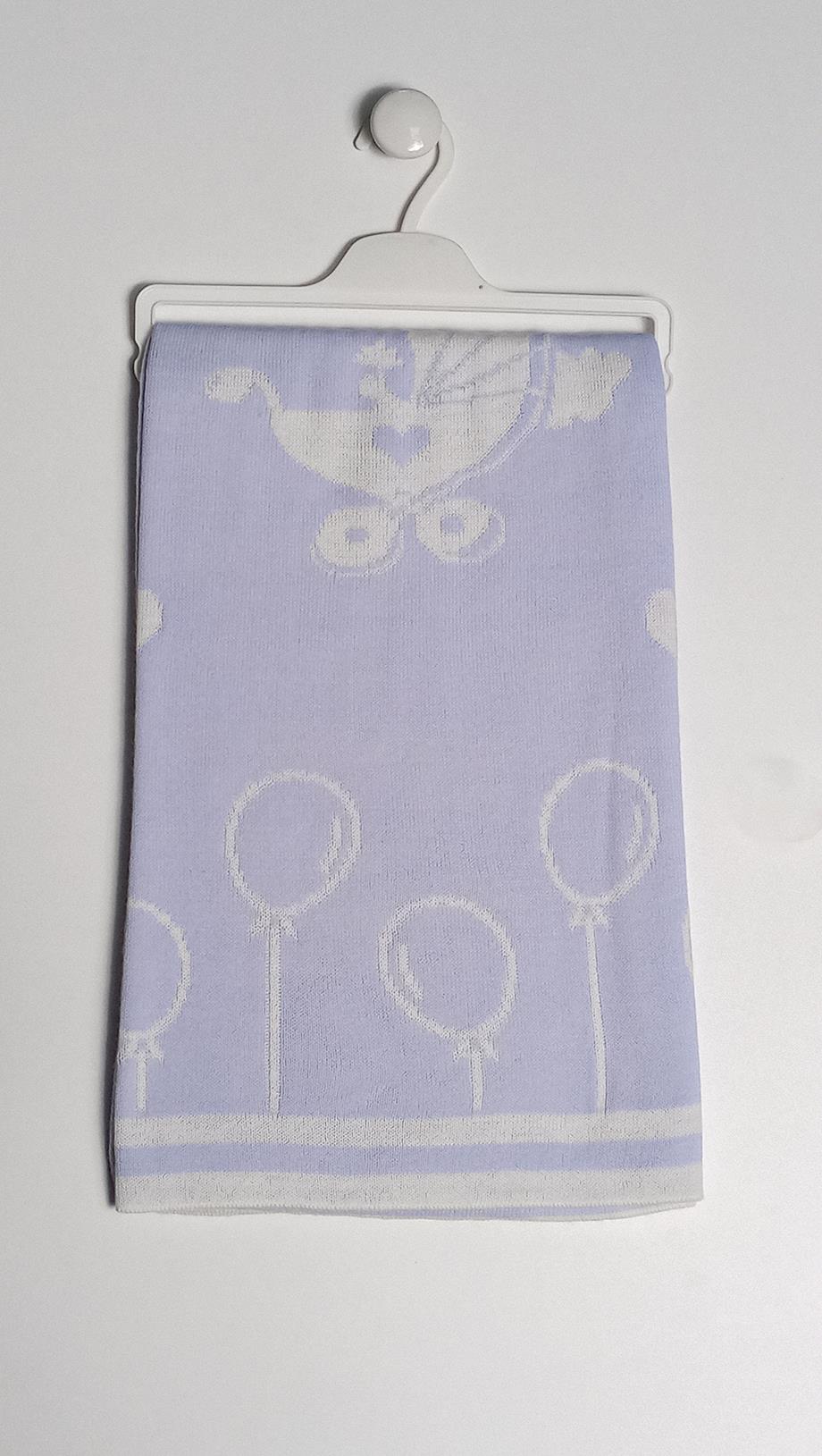 Bebek Triko Battaniye Balon Desenli 85x95cm 