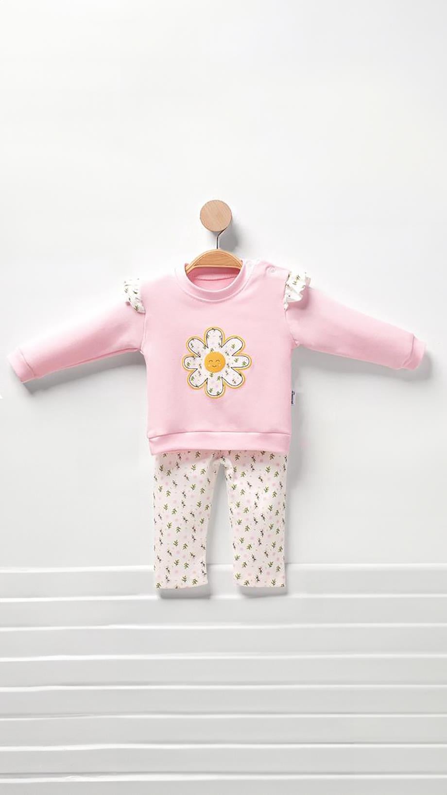 Kız Bebek Pijama Takım Papatya 3-12 Ay