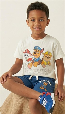 Paw Patrol Basklılı Penye Şort Takım