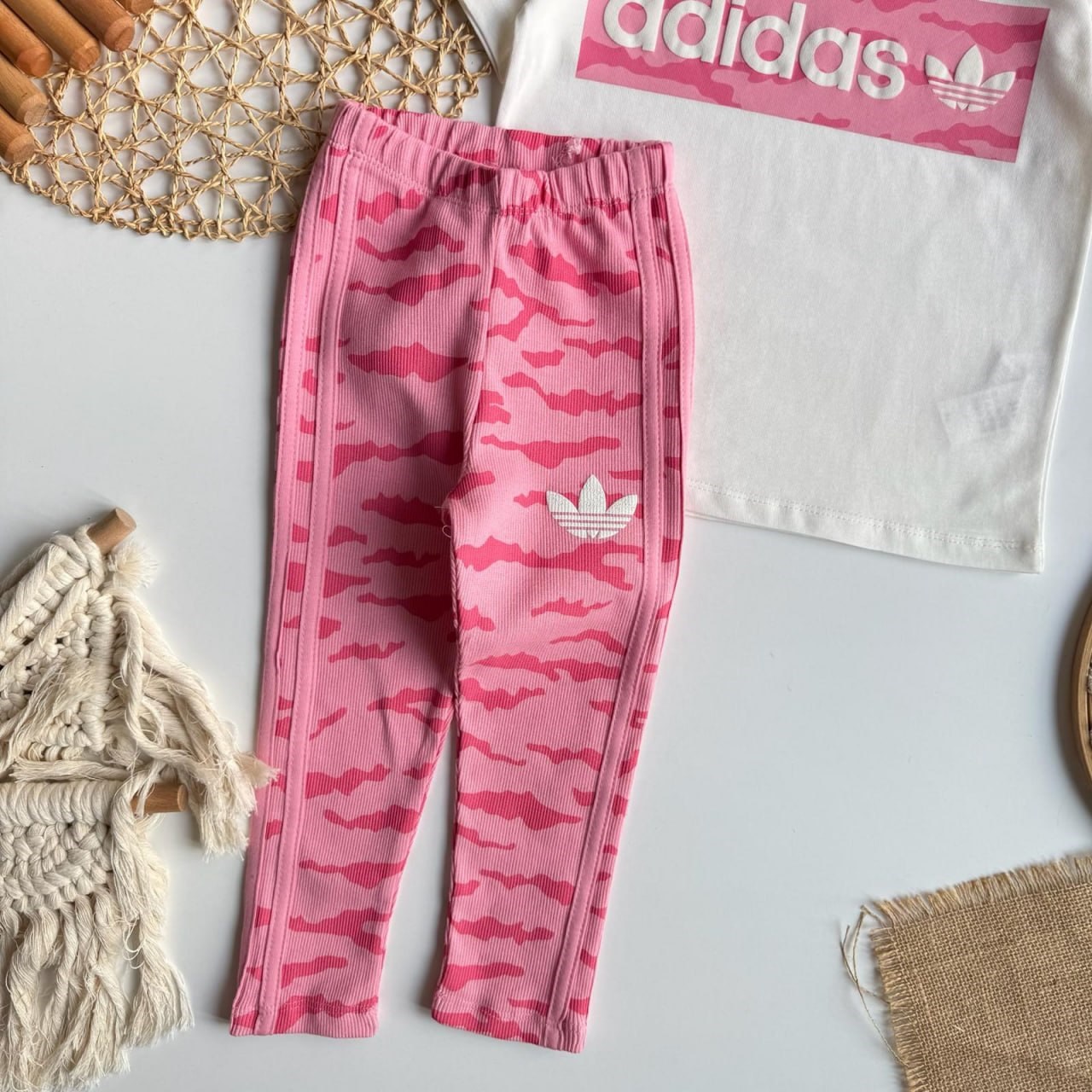Mevsimlik Pembe Kız Çocuk İkili Takım