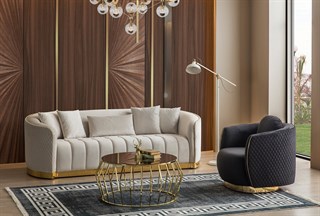 Golden Koltuk Takımı Beyaz 