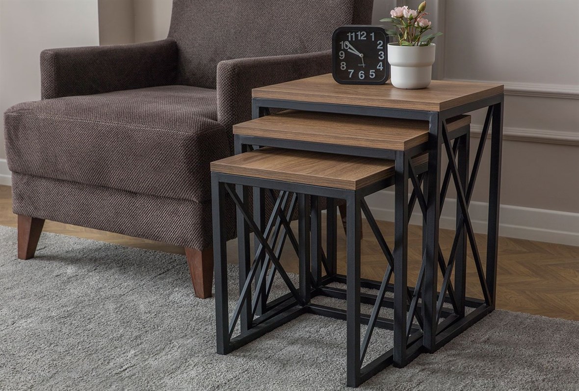 Iron XShaped Side Table eymense.eu