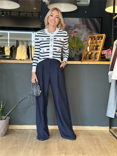  Düğme Cep Detaylı Marka Model Hırka