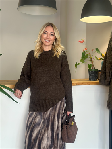 Acı Kahve Kazak Askı00306