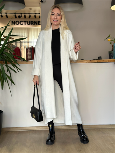 Açık Şal Yaka Hırka Askı00336