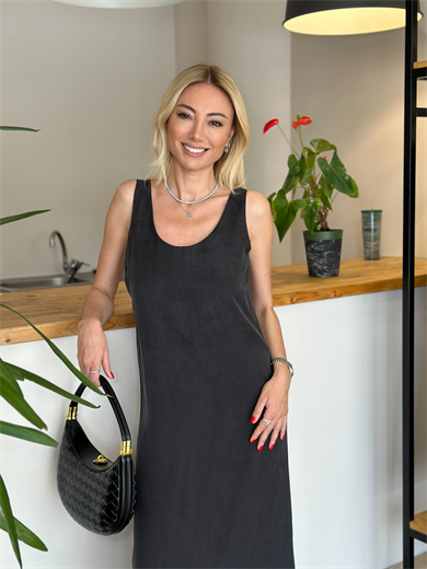 Alaçatı Siyah Elbise