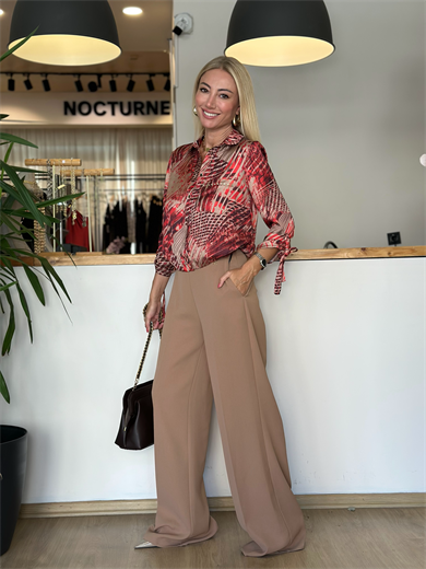 Camel Palazzo Pantolon Askı00320