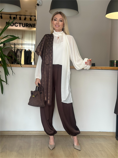 Bağlamalı Ekru Gömlek Askı0067