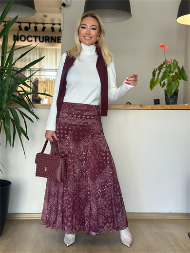 Bandana Bordo Etek Askı00111