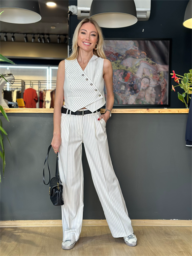 Berlin Çizgili Yelek