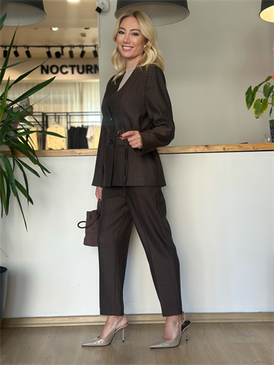 BGN Workshop Casual Kahve Pantolon Askı00138