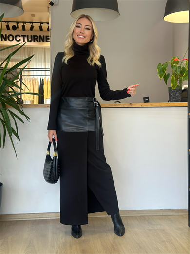 BGN Workshop Siyah Boğazlı Bluz Askı0043