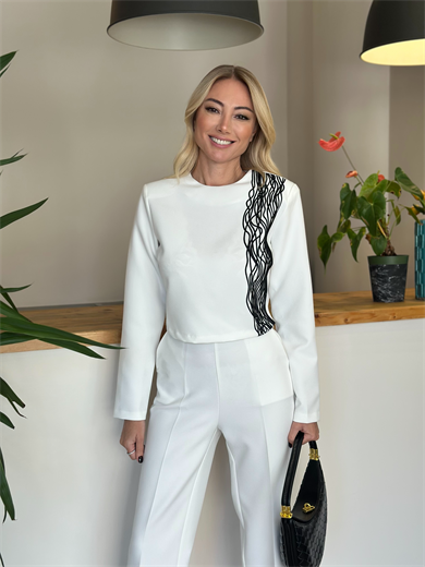 Blange Su Yolu Beyaz Üst Askı00200