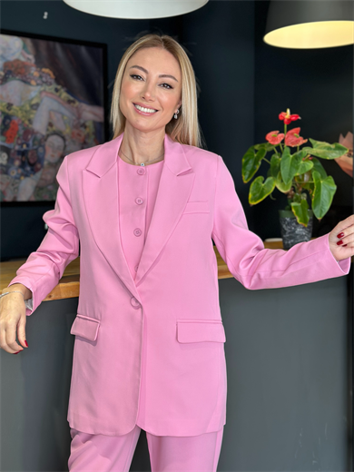 Blazer Pembe Ceket