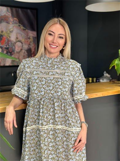 Dantelli Pis Dikiş Elbise