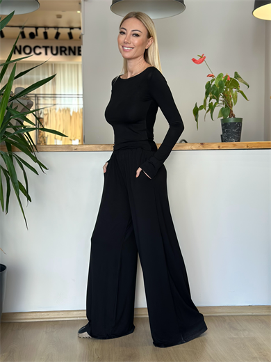 Degaje Yaka Siyah Modal Takım askı00176