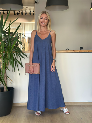 Denim Elbise Askı006