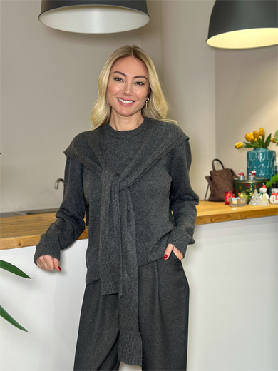 Füme Bağlamalı Kazak Askı00413