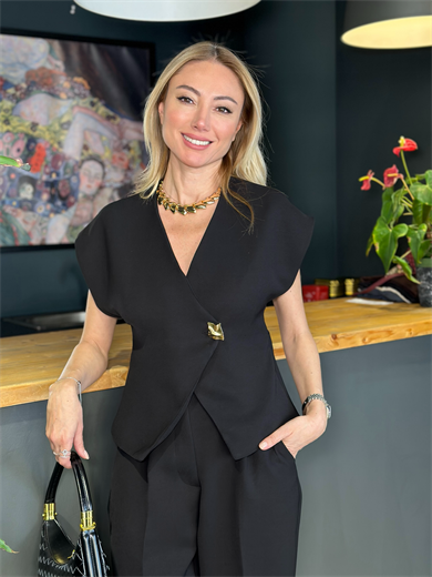 Gold Siyah Şık  Takım