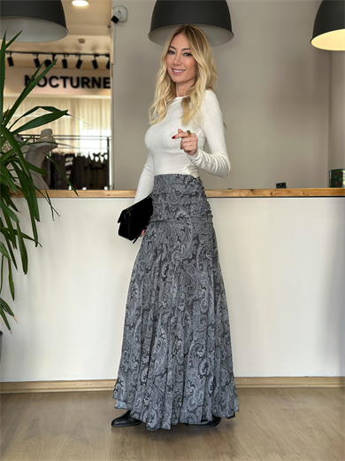 Gri Bandana Etek Askı00104