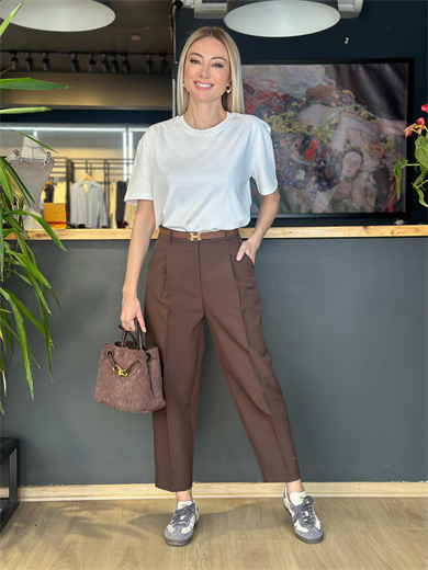 Kahve Havuç Pantolon