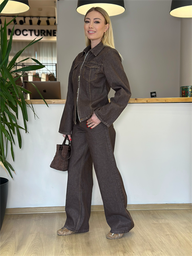 Kahve Jean Pantolon Askı0045