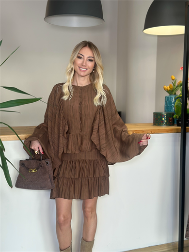 Kahve Modern Etek Askı00110