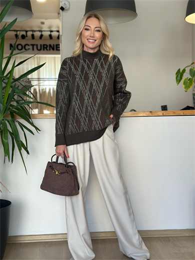 Kahve Modern Kazak Askı161