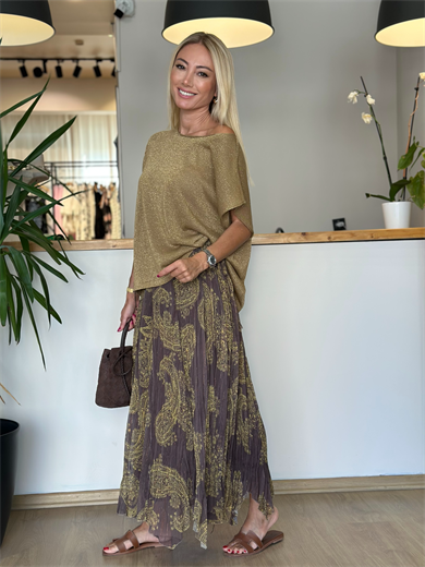 Kahve Simli Etek Askı0094