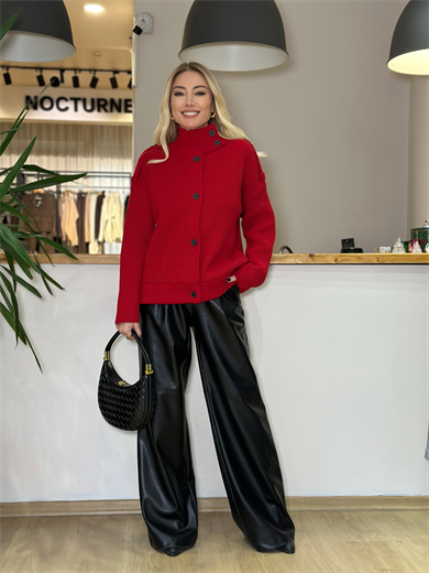 Kırmızı Çelik Örme Hırka Askı00468