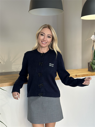 Liora  Lacivert Hırka Askı00457