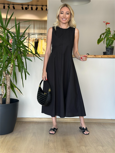 Madrid Pensli Siyah Elbise