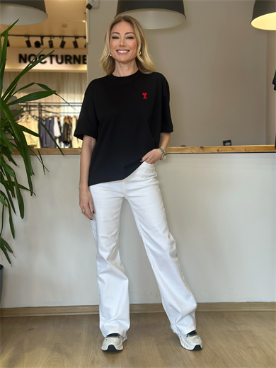 Marka Model Siyah Tshirt Askı0025