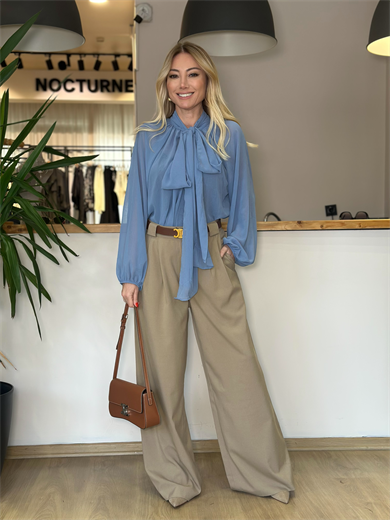 Mavi Bağlamalı Berlin Gömlek Askı0022