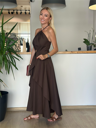 Modern Kahve Elbise Askı0044