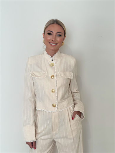 Nocturne Gold Aksesuarlı Ceket