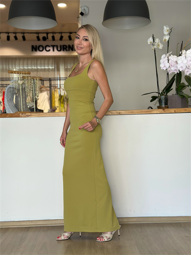 Olive Yeşili Elbise Askı00218