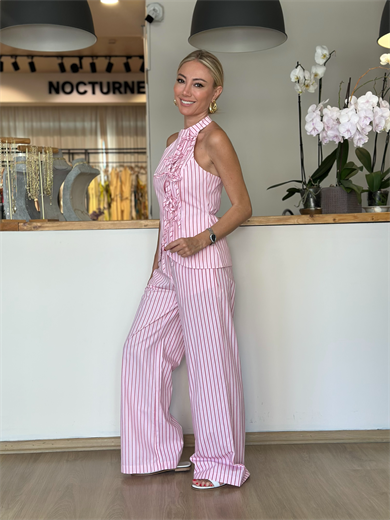 Pembe Çizgili Takım Askı00221