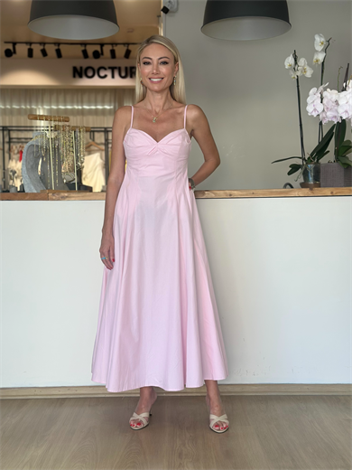 Pembe İp Askılı Elbise Askı00220