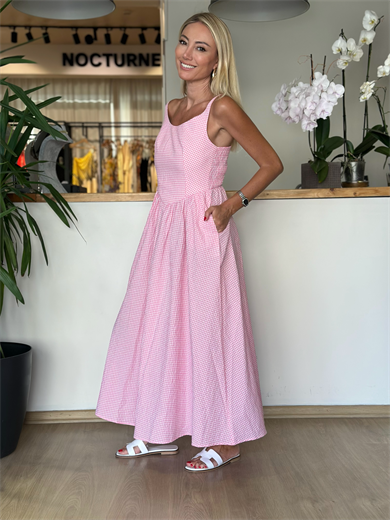 Pembe Pötikare Elbise Askı00265