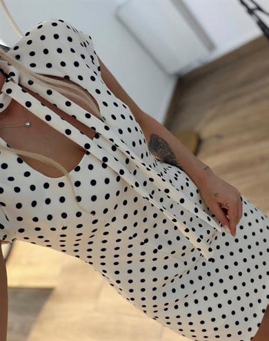 Puantiye mini Elbise