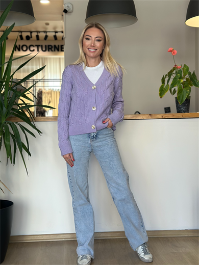 Saç Örme Lila Hırka Askı00112