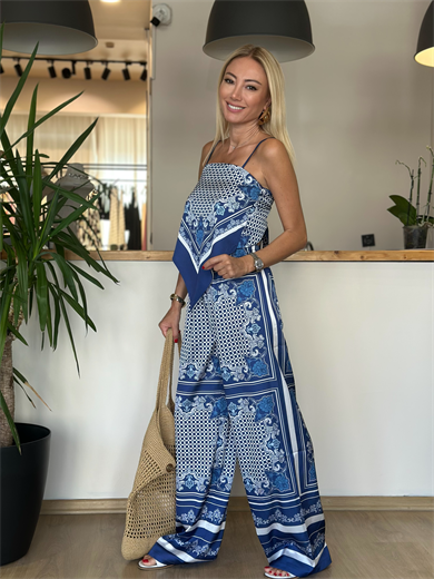 Saten Mavi Takım Askı0042