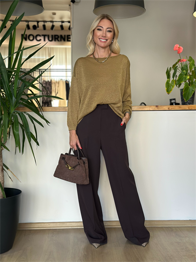 Simli Uzun Kollu Triko Askı0084