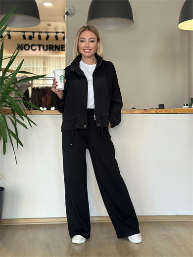 Siyah Modern Takım Askı00441