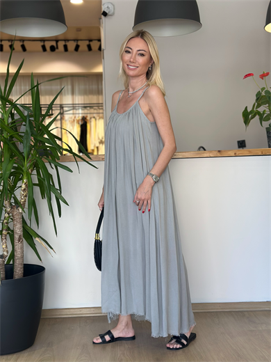 Summer Gri Elbise